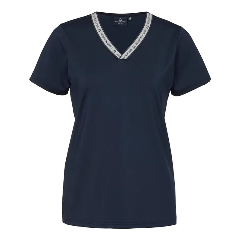 Mountain Horse Active Stripe Tech Tee - Navy